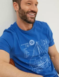Sail Boat Sketch T-Shirt