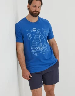 Sail Boat Sketch T-Shirt