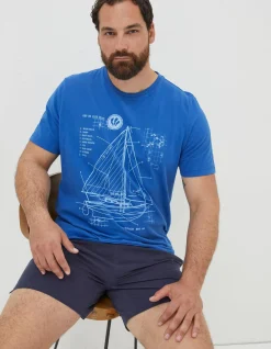 Sail Boat Sketch T-Shirt