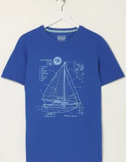 Sail Boat Sketch T-Shirt