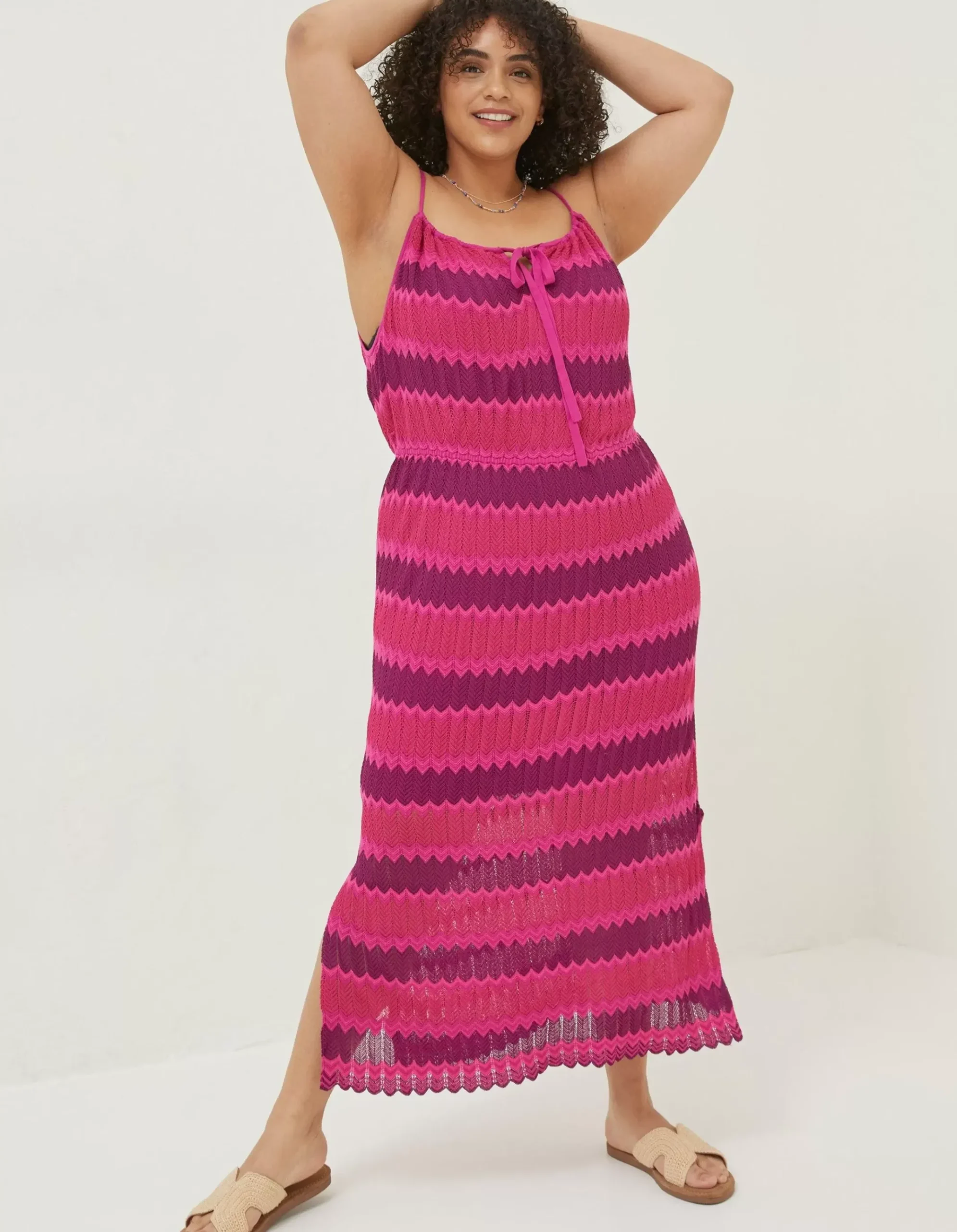 Samantha Stripe Knitted Dress
