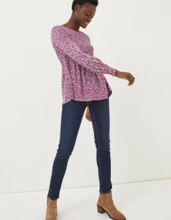Sara Animal Texture Top