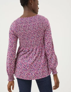 Sara Animal Texture Top