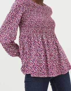Sara Animal Texture Top
