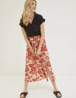 Sasha Vine Floral Midi Skirt