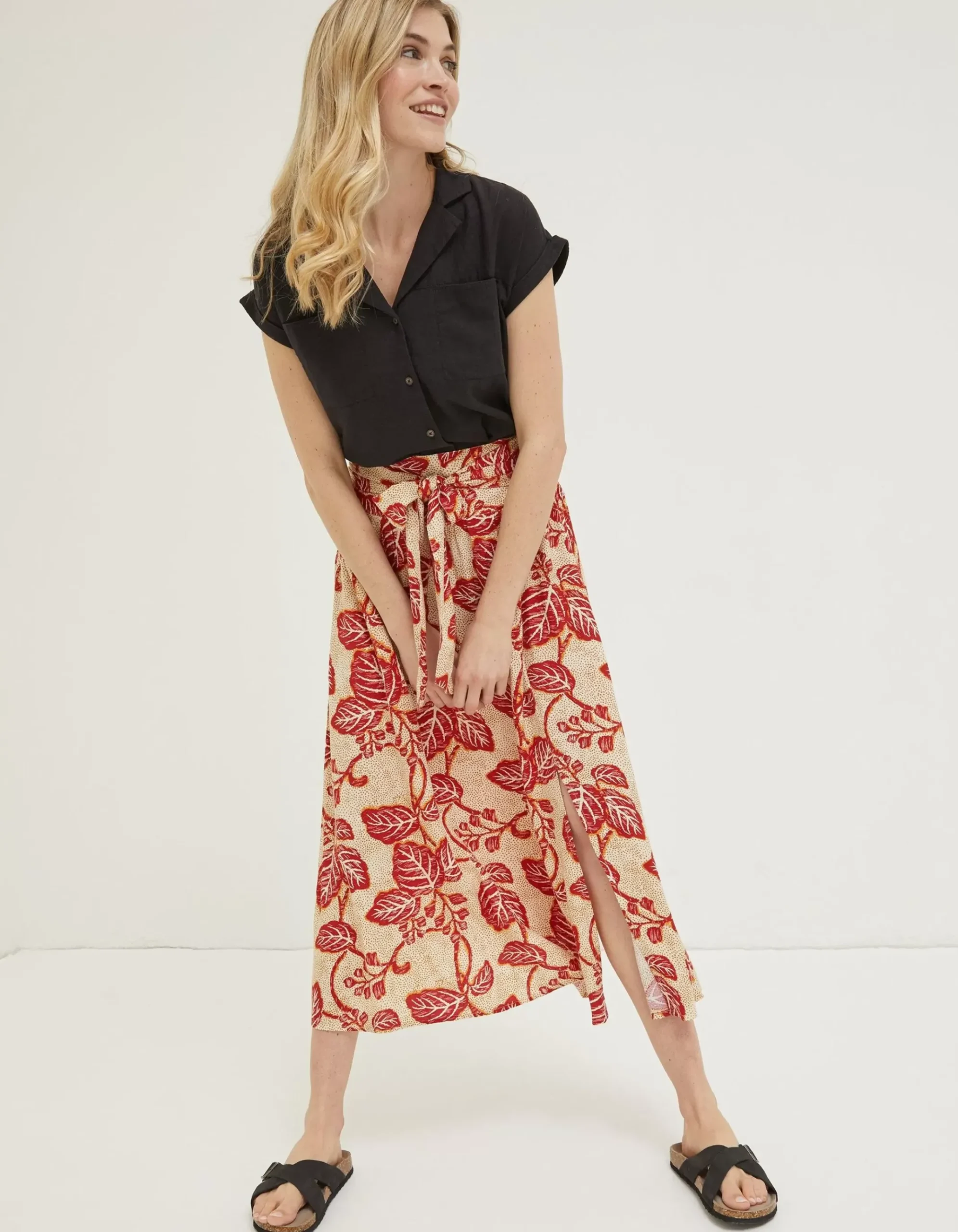 Sasha Vine Floral Midi Skirt