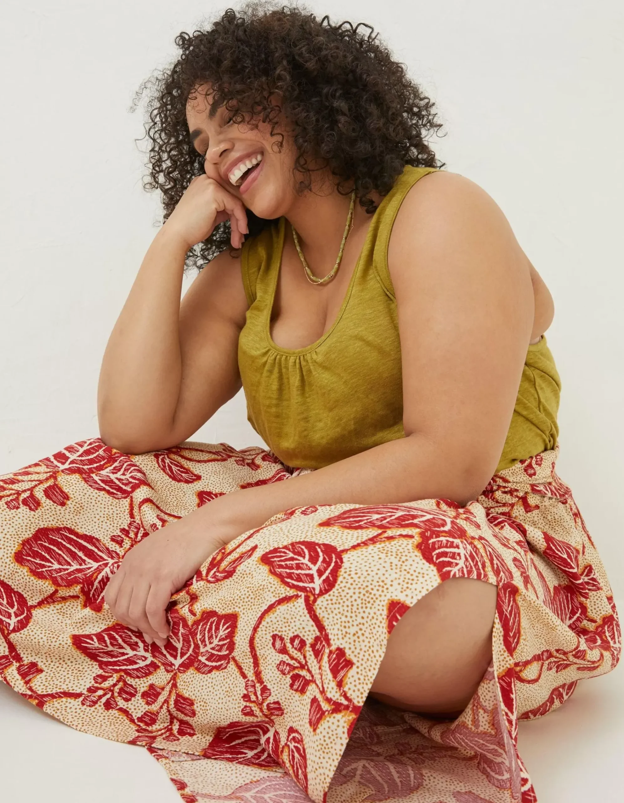 Sasha Vine Floral Midi Skirt