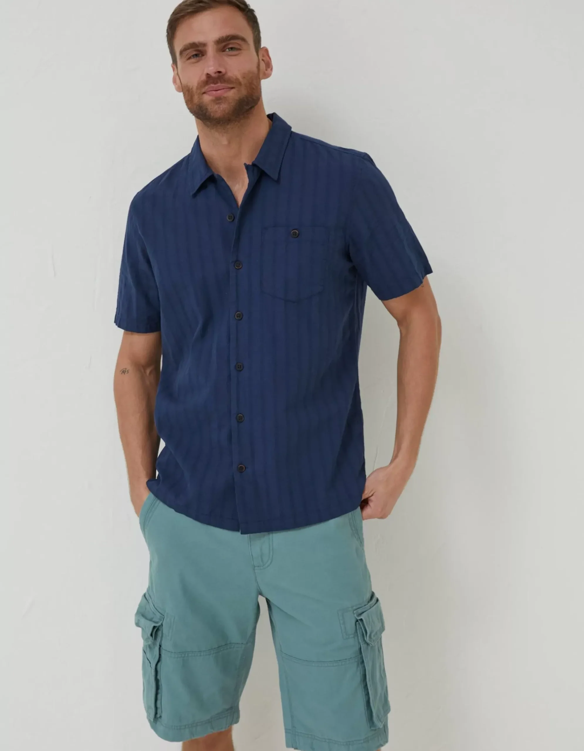 Self Stripe Revere Shirt