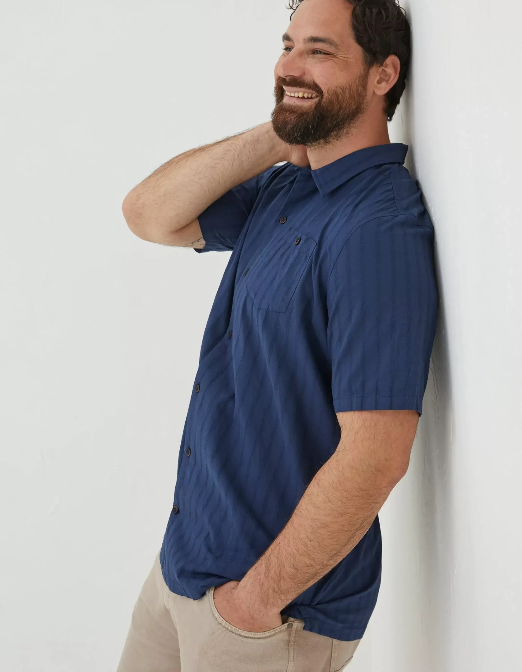 Self Stripe Revere Shirt