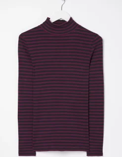 Selina Stripe Roll Neck Top