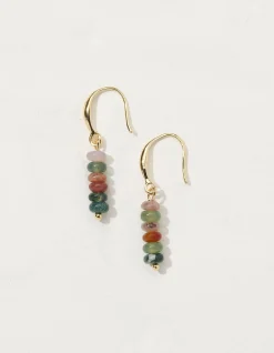 Semi Precious Drop Earrings
