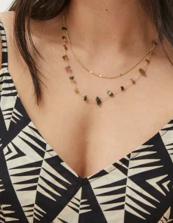 Semi Precious Layered Necklace