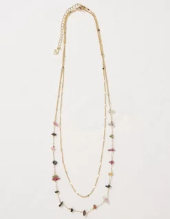 Semi Precious Layered Necklace