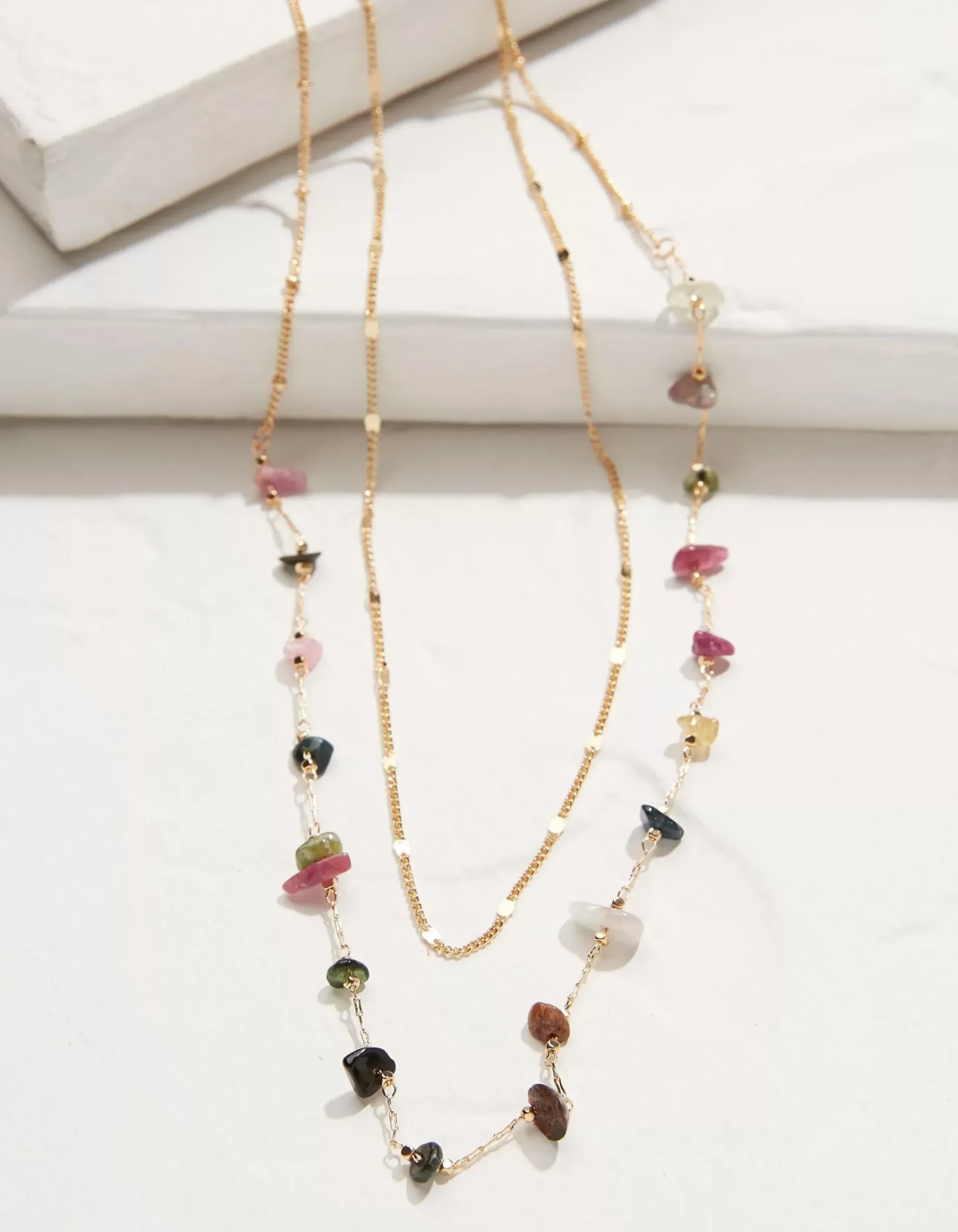 Semi Precious Layered Necklace