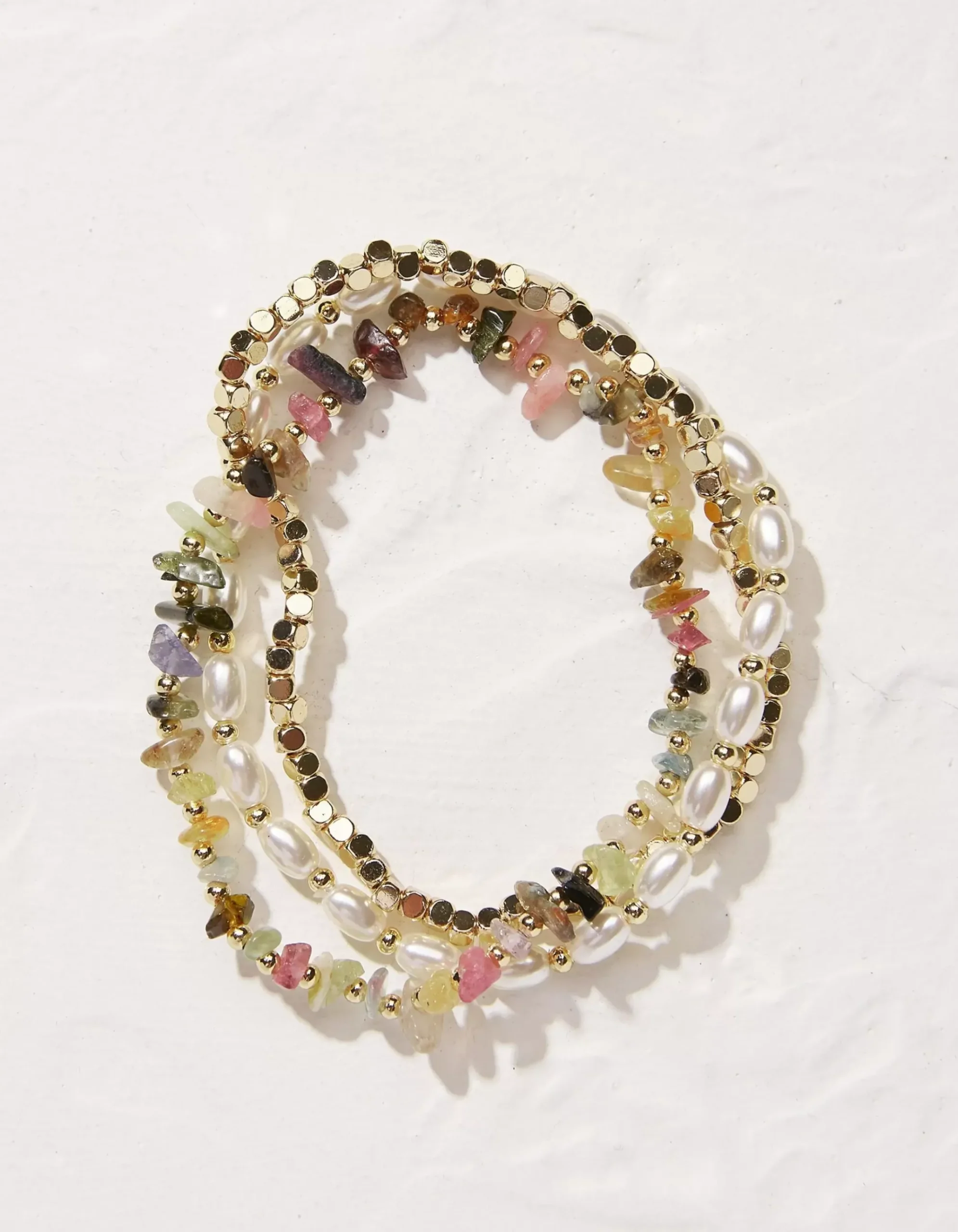 Semi Precious Stretch Bracelet