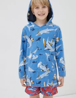 Shark Towelling Poncho