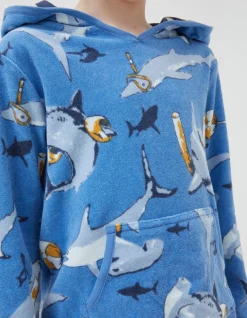 Shark Towelling Poncho