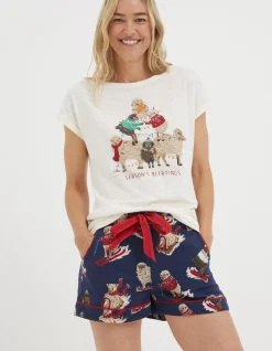Shelter Stevie Sheep Pyjama Shorts