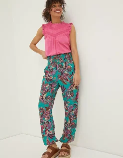Shirred Festival Trousers