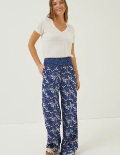 Shirred Geo Batik Palazzo
