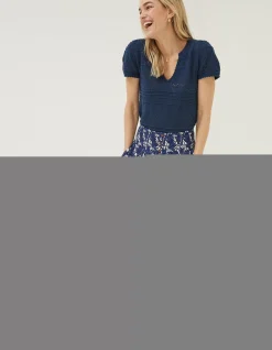 Shirred Geo Batik Shorts