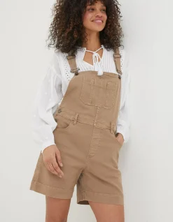 Shortie Canvas Dungarees