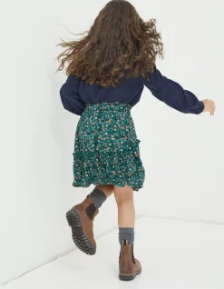 Sia Evergreen Floral Skirt