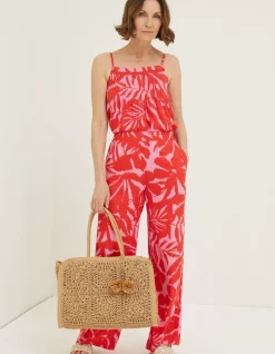 Sian Ikat Leaves Cami Top