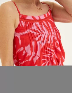 Sian Ikat Leaves Cami Top