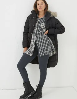 Sienna Quilted Mid Length Coat