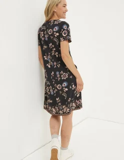 Simone Floral Jersey Dress