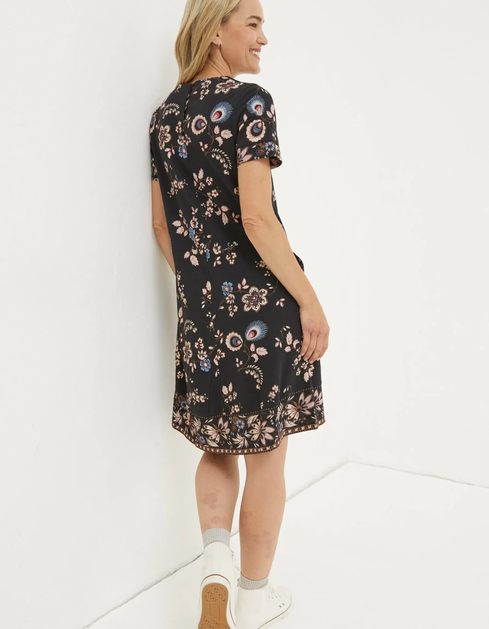 Simone Floral Jersey Dress