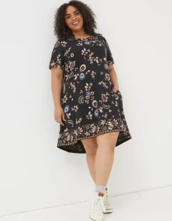 Simone Floral Jersey Dress