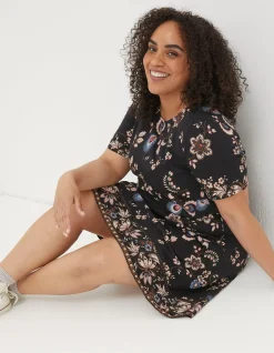 Simone Floral Jersey Dress