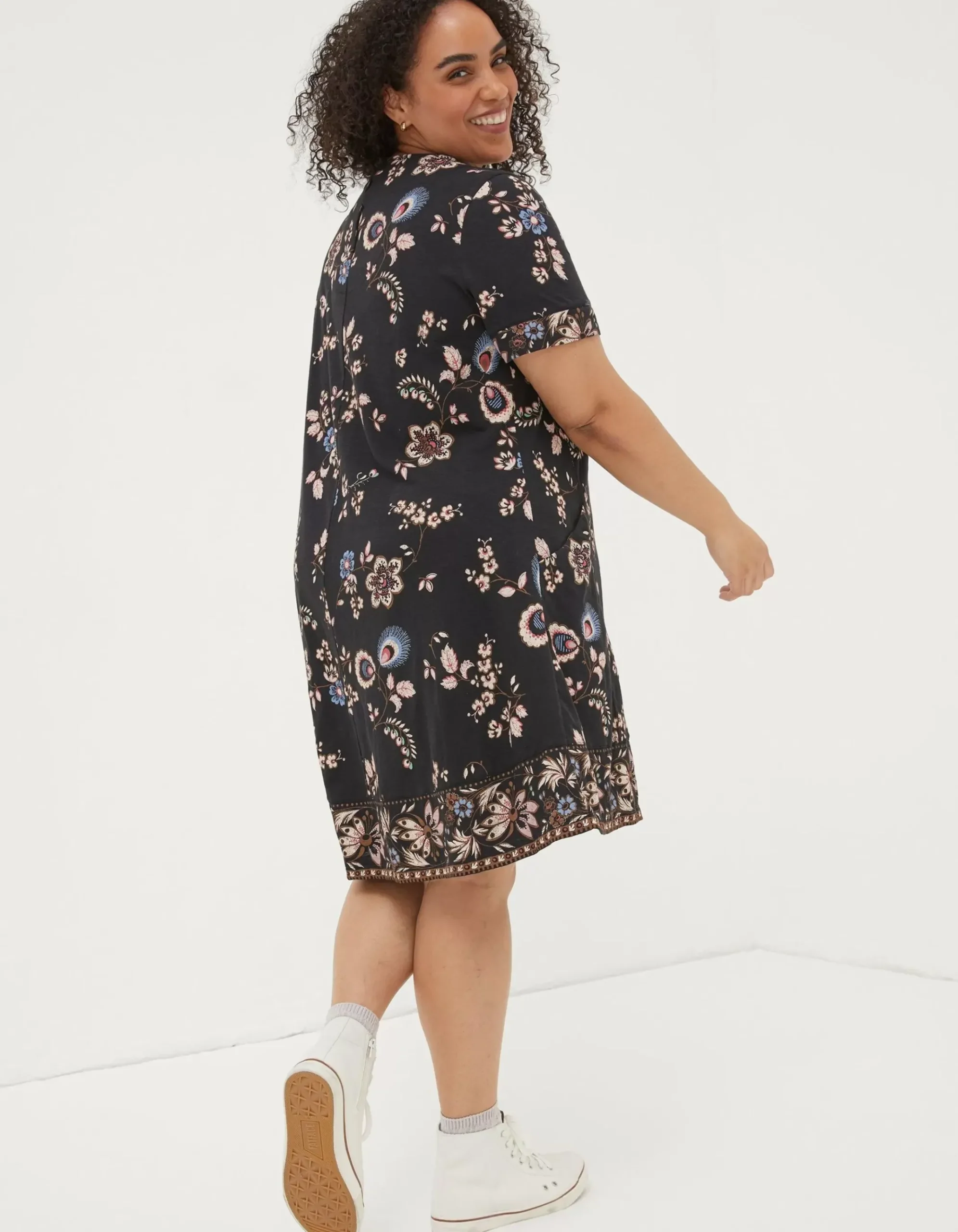 Simone Floral Jersey Dress