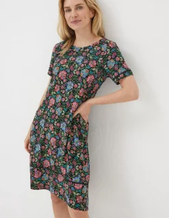 Simone Floral Jersey Dress
