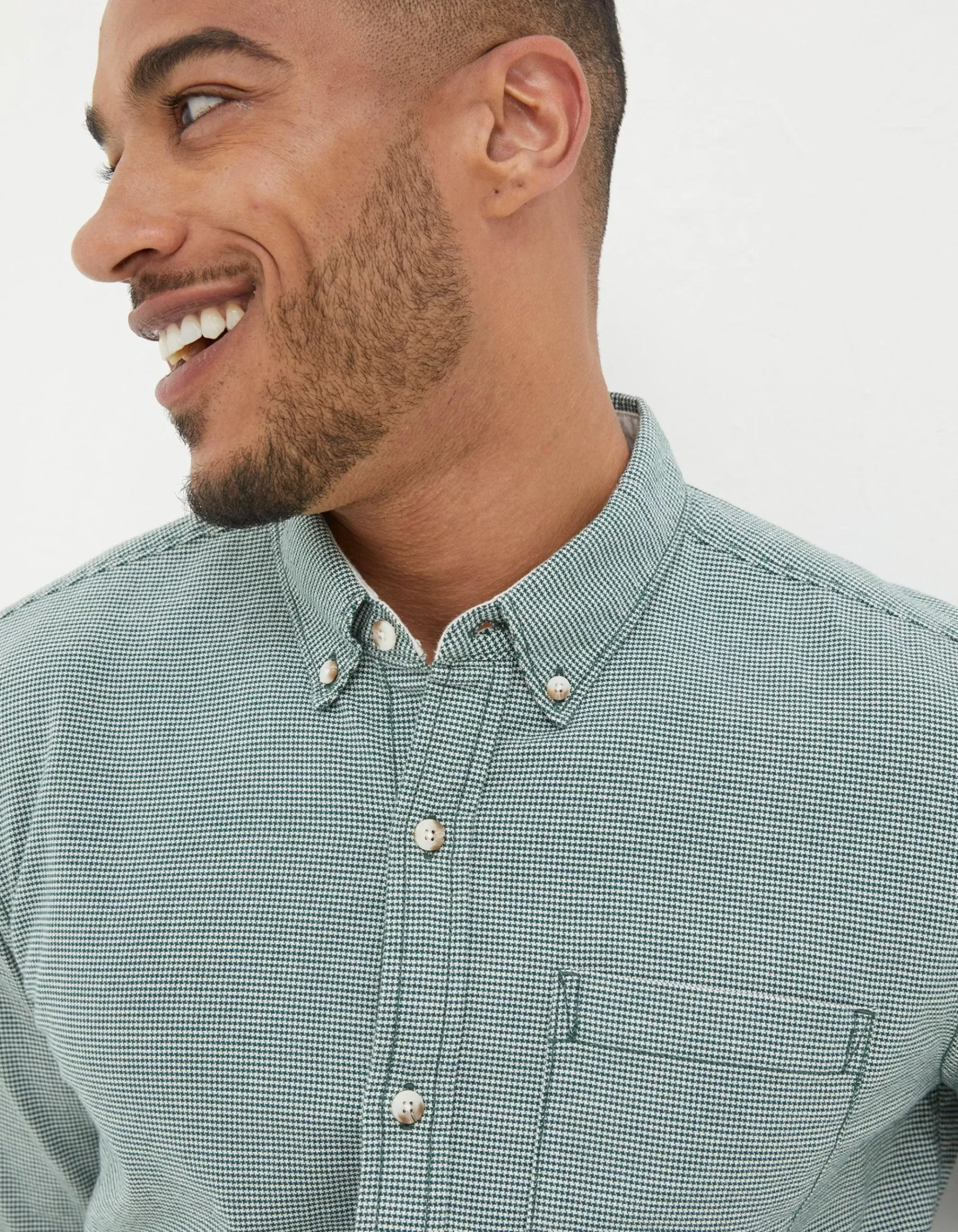 Slim Hove Micro Check Shirt