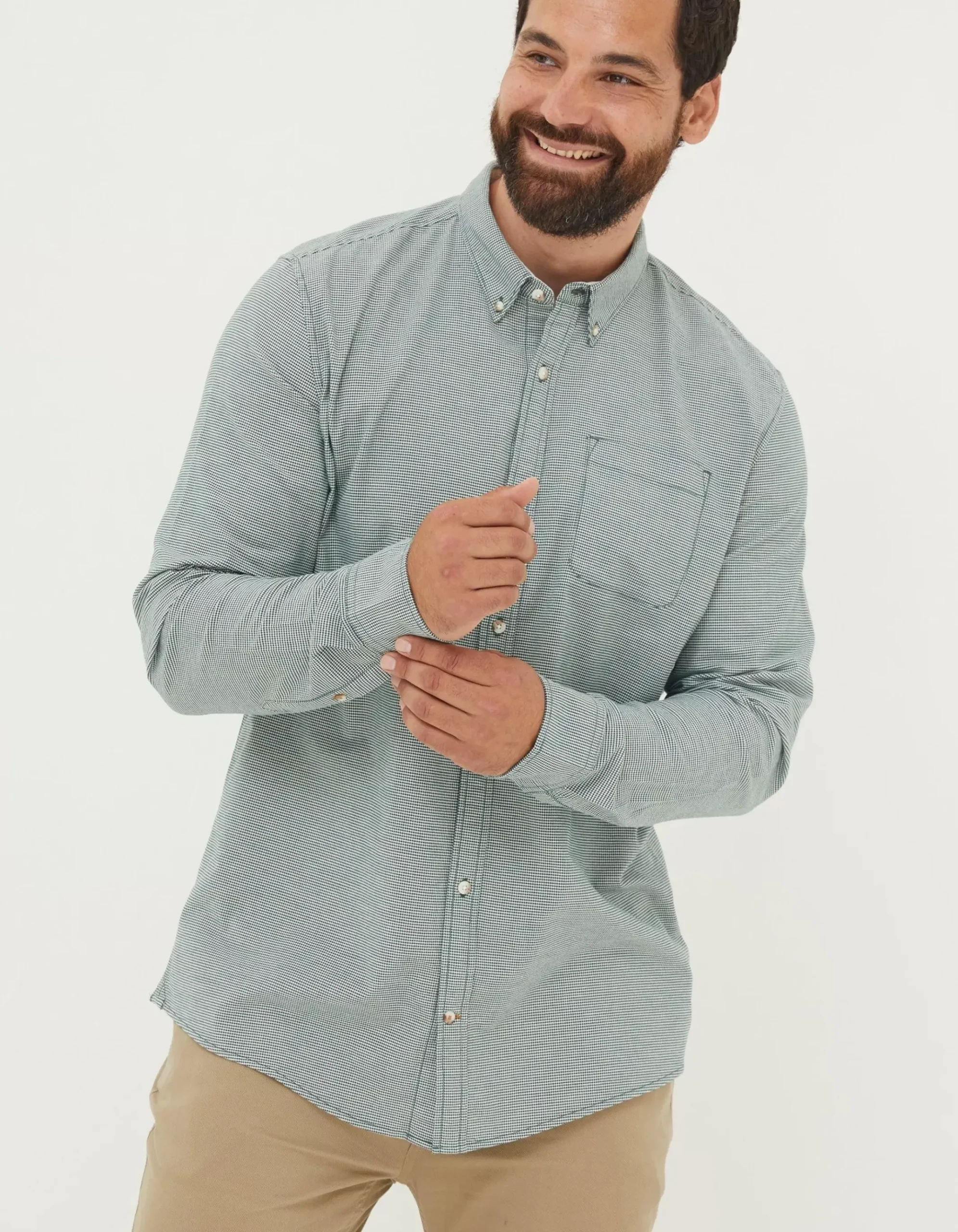 Slim Hove Micro Check Shirt