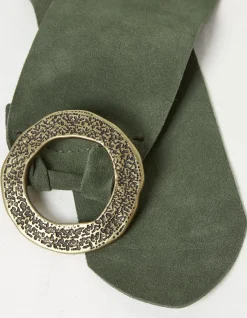 Soft Wide Suede Belt