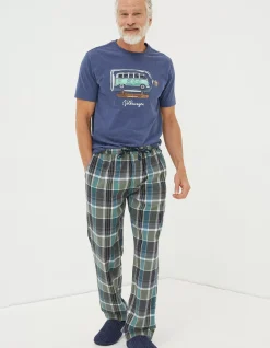 Southsea Checked Pyjama Bottoms