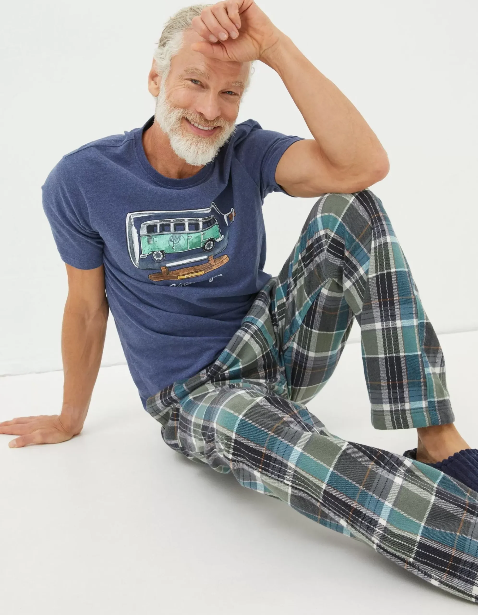 Southsea Checked Pyjama Bottoms