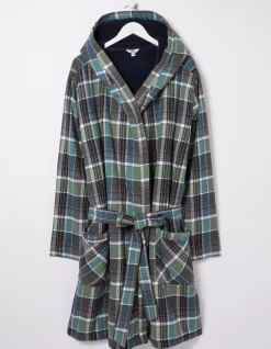 Southsea Fleece Checked Robe