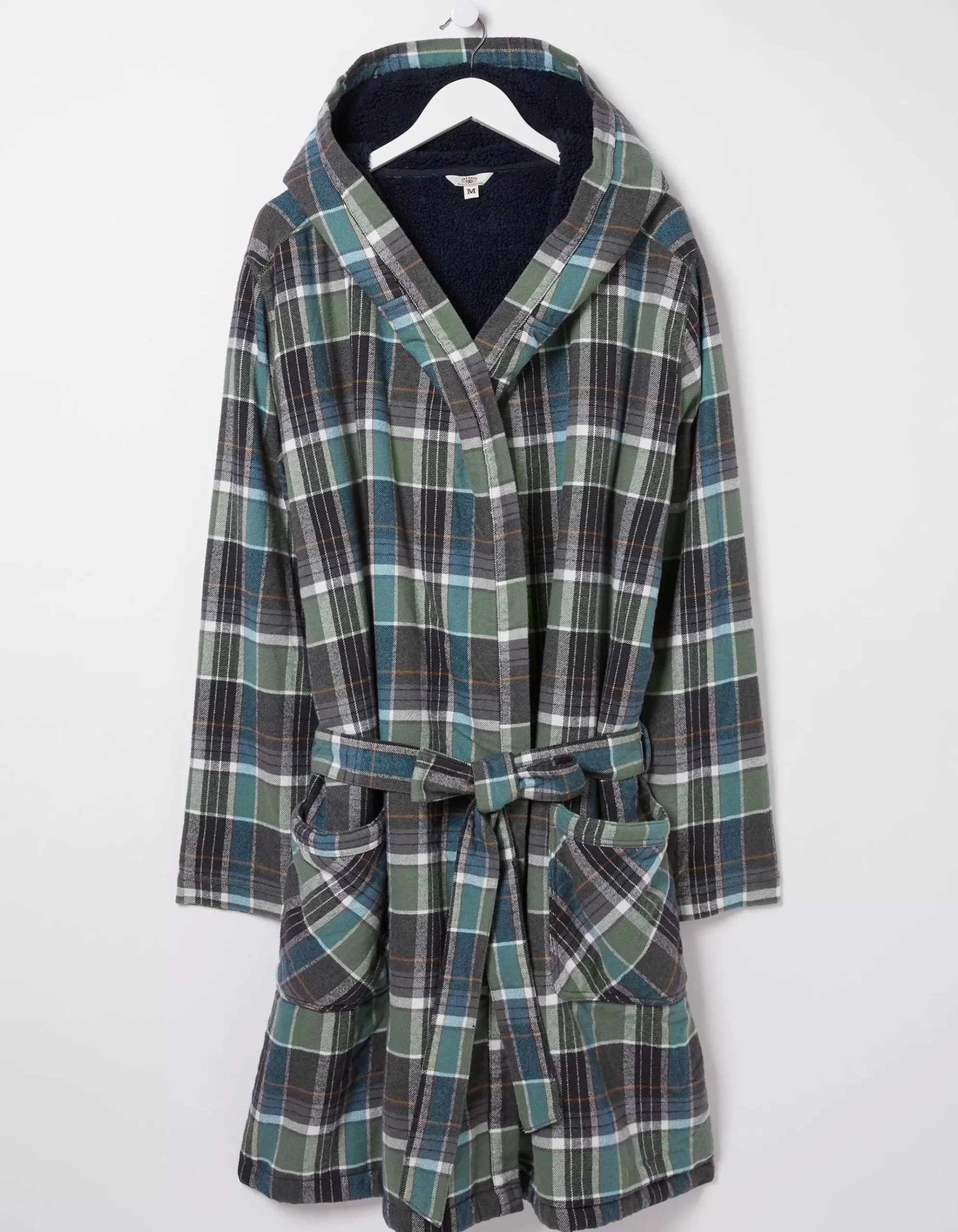 Southsea Fleece Checked Robe