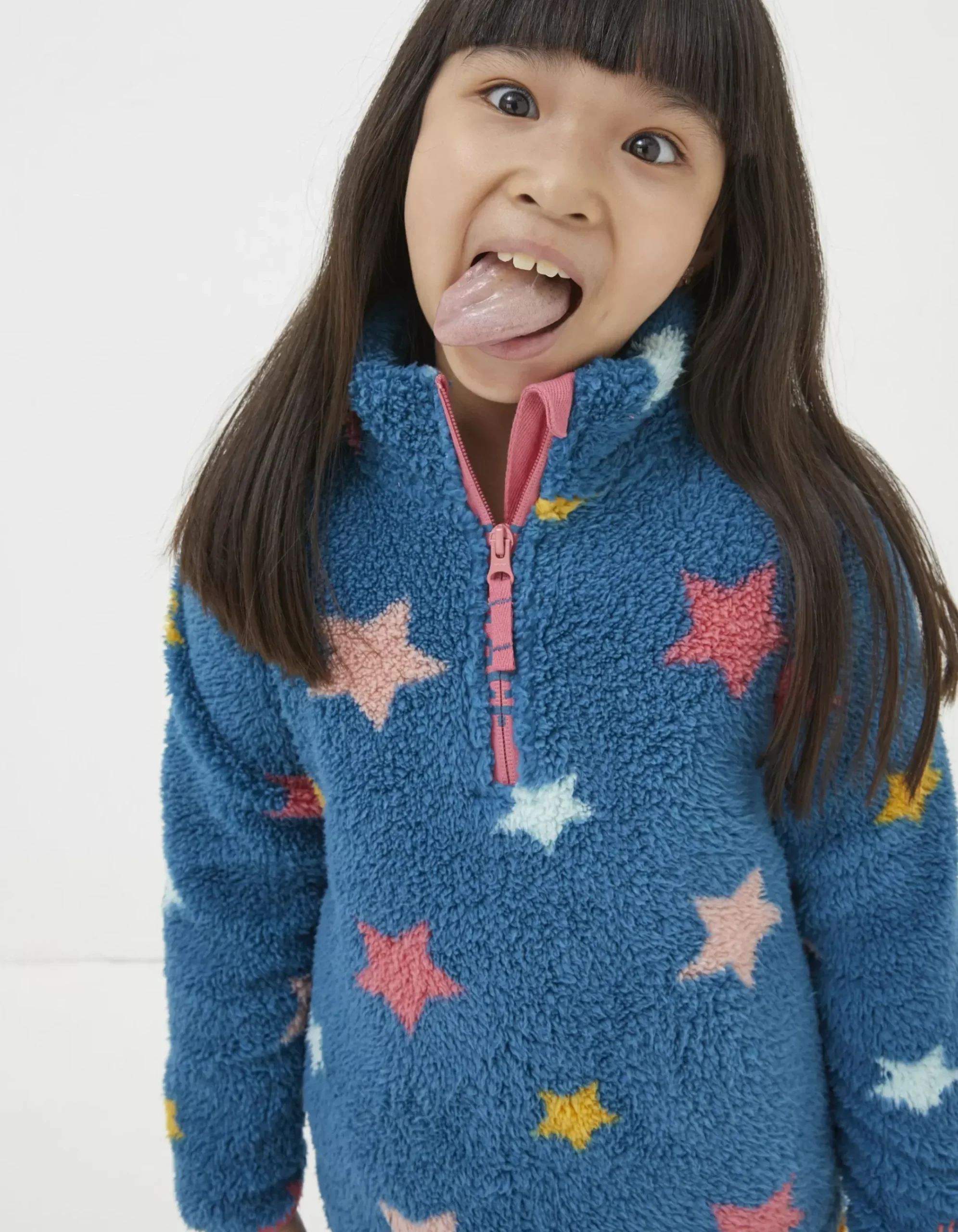 Star Fleece Half Neck Sweatshirt
