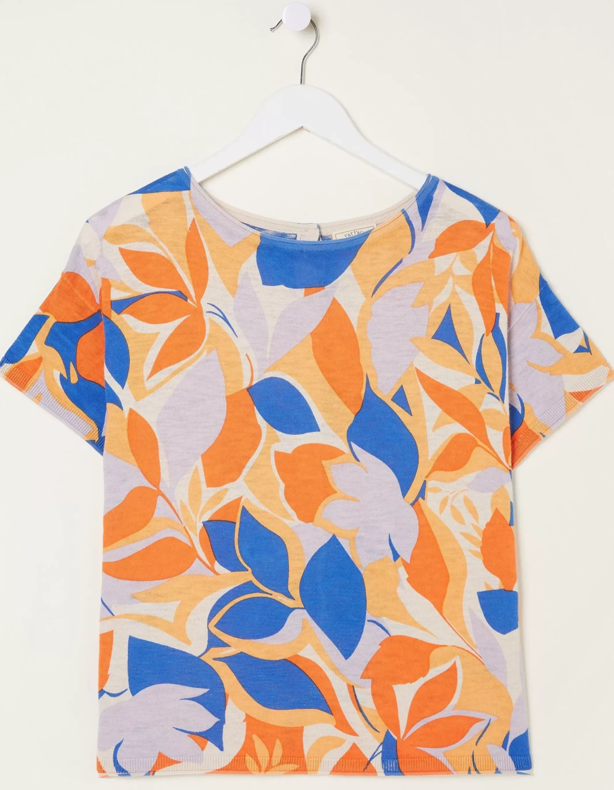 Stencil Floral Knitted Top
