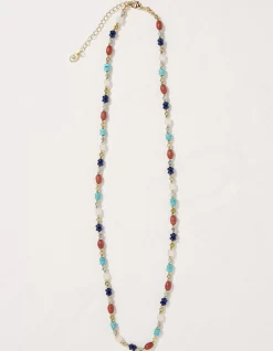 Stone And Bead Necklace