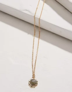 Stone Flower Necklace
