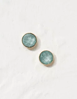 Stone Stud Earrings
