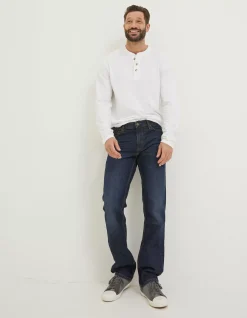Straight Dark Vintage Wash Jeans