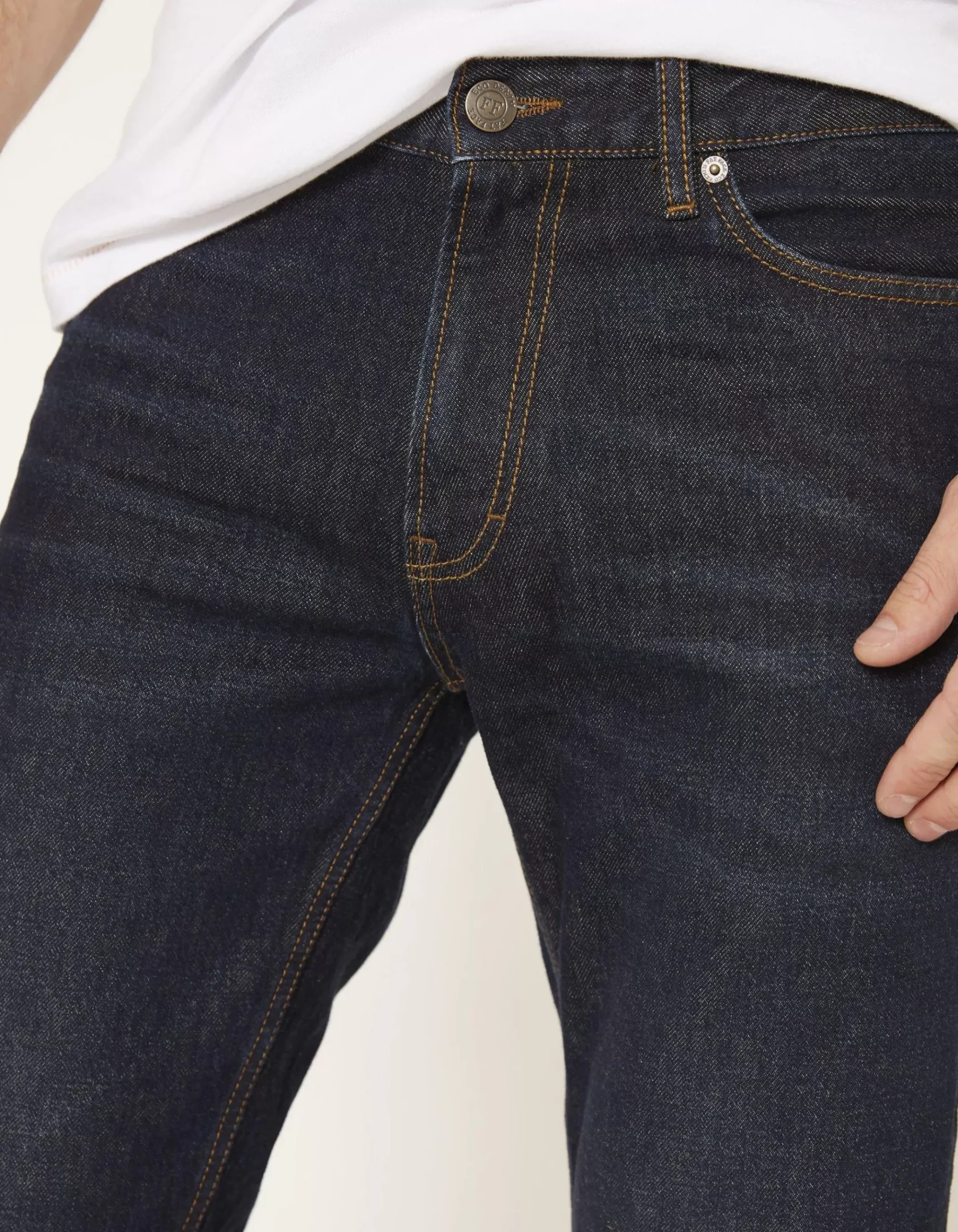 Straight Dark Vintage Wash Jeans